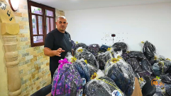  جمعية يافا "نفتح لكم باب الخير مع مشروع توزيع القرطاسية على طلاب المدينة"